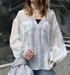 未使用品　CIAOPANIC TYPY シアーカフタンスキッパーBIGシャツのサムネイル