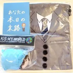 新品未開封　Kis-My-Ft2　千賀健永　キスマイベア　メモ帳　巾着袋