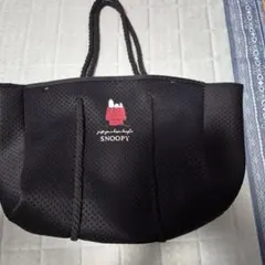 SNOOPY ネオプレン トートバッグ ブラック