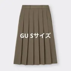 GU プリーツミディスカート Sサイズ オリーブ