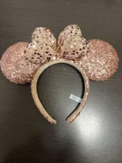 ミニーマウス風スパンコールカチューシャ