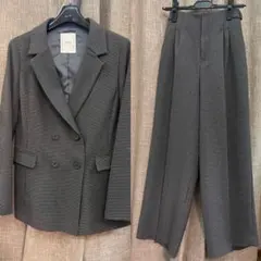 【美品】TIENS écouté ジャケット M＋パンツ S グレー