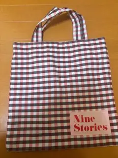 Nine Stories チェック柄トートバッグ