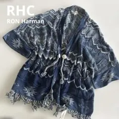RHC ロンハーマン コンチョボタン カーディガン ポンチョ ブルーのサムネイル