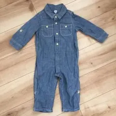12-18M babyGAP デニムロンパース