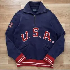 ラルフローレンPolo Ralph Lauren　ハーフジップ M 90s