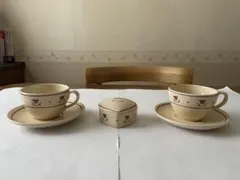 Lucy’s Basket ❤️花柄ティーカップ・ソーサー・小物入れセット ♬