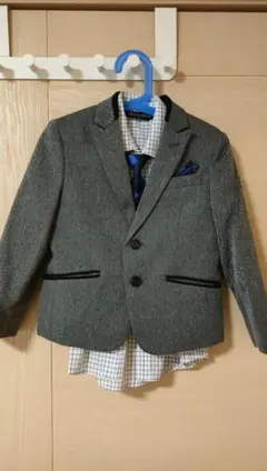 ミッシェルアルフレッド　フォーマルスーツ　セットアップ　ヘリンボーン