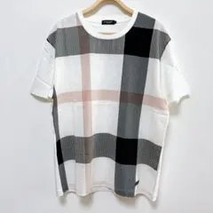 ✨美品✨ブラックレーベル　チェック柄カットソー　半袖　レストブリッジ　LL 夏のサムネイル