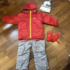 SVET 子供用スキーウェア 赤 100