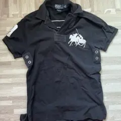 Polo ブラック ポロシャツ 背番号3