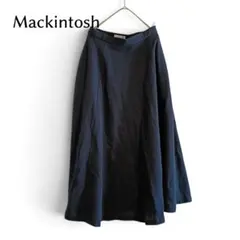 美品 正規品 マッキントッシュ ロングスカート ワッフル調 ネイビーのサムネイル