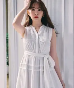 Herlipto Scala Lace-Trimmed Dress