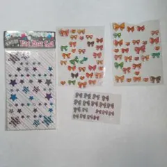 平成女児　平成レトロ　シール レモン株式会社　セット　キラキラ　リボン