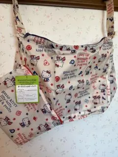 未使用★ハローキティ ポーチ付き ショルダーバッグ エコバッグ サンリオ