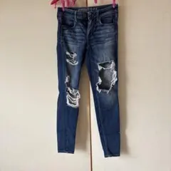 American Eagle Outfitters ダメージスキニーデニム