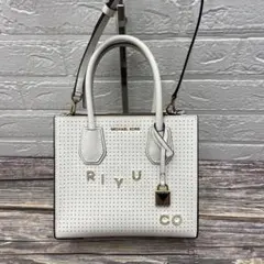 【美品】MICHAEL KORS 　ホワイト 2way ショルダーバッグ