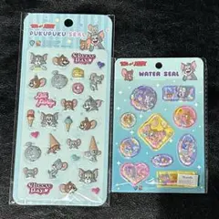 【新品】トムとジェリー ウォーターシール ぷくぷくシール 2枚セット