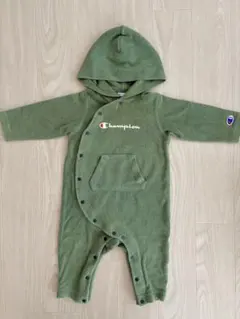 Champion フード付きロンパース オリーブグリーン