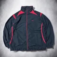 90s NIKE ナイロンジャケット ブラック×レッド