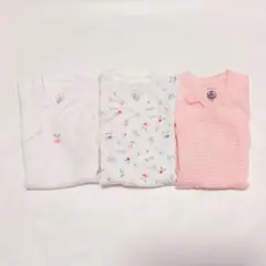 PETIT BATEAU プチバトー 半袖ロンパース67cm 3枚セット 肌着