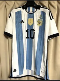 【美品】アルゼンチン代表 2022年 ホームオーセンユニ 3XL No.メッシ 美品】アルゼンチン代表 2022年 ホームオーセンユニ 3XL No.メッシ