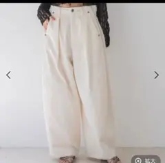 JEANASIS バレルレッグボリュームパンツ　　M