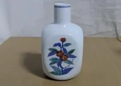 今右衛門 角瓶 花器 花瓶 今泉今右衛門 錦花絵角瓶