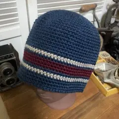 545 バケットハット クロシェハット ニット帽 手編み ハンドメイド