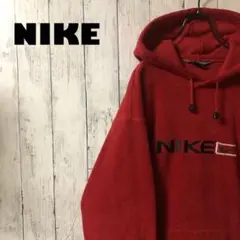 激レア ナイキ 刺繍ビッグロゴ レアカラー フリース スウェット パーカー L