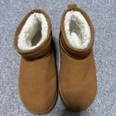 厚底ショートムートンブーツ 23cm