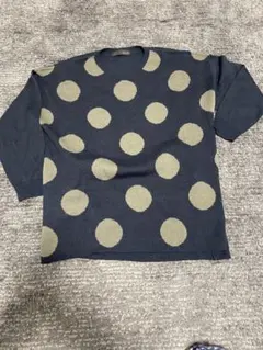Blucielo ドット柄 ニット セーター 長袖