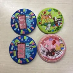 ディズニー刺繍缶バッジ2 ４点セット