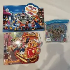 Toontown ノート メモ帳 セット ミッキー ミニーディズニー 平成レトロ