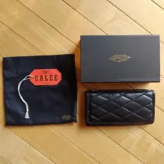 CALEE キャリー レザーウォレット ブラック