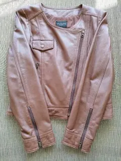 [本革] Ray BEAMS ライダースジャケット レディース M