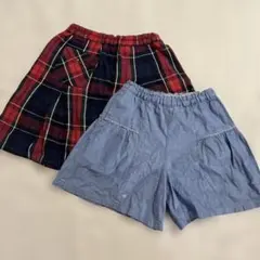 familiar f dash ハーフパンツ スカート　2枚セット