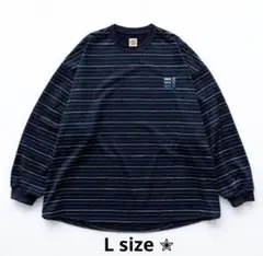SEE SEE eye_C SUPER BIG BORDER TEE  Lサイズのサムネイル