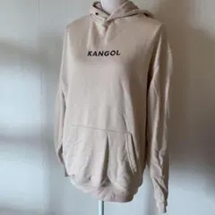 早い者勝ち　KANGOL ユニセックス パーカー フード アイボリー Lサイズ