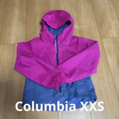 Columbia フード付きジャケット ピンク/ネイビー xxs 4/5