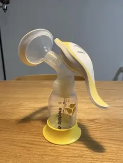 medela 手動式母乳搾乳器 イエロー