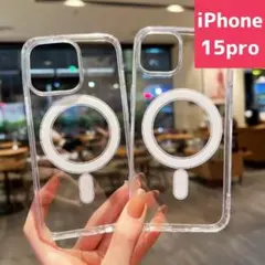 iPhone15pro Magsafe対応 スマホケース クリア 人気 シンプル