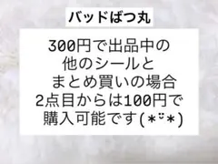 《訳あり》★バッドばつ丸 フレークシール カットシール①★