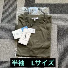 AIGLE オリーブ色 Tシャツ Lサイズ ZTH026A