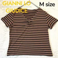 ジャンニロジュディチェ ボーダー Vネック 42 Tシャツ 春 夏のサムネイル