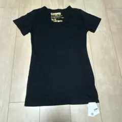 【新品・未使用】culots 黒 Vネック Tシャツ M タグ付き