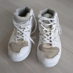 バッシュ　アシックス　ダンクショット　24センチ　白