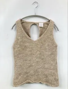 OLIVE des OLIVE ノースリーブ ニット ベージュ サイズ2のサムネイル