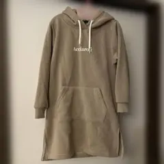 新品　裏毛　フード付きワンピース