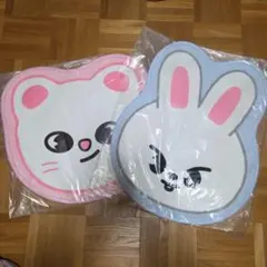 チャックスGP 顔（がん）グル～ミ～・汎用うさぎスポンジクッション 2